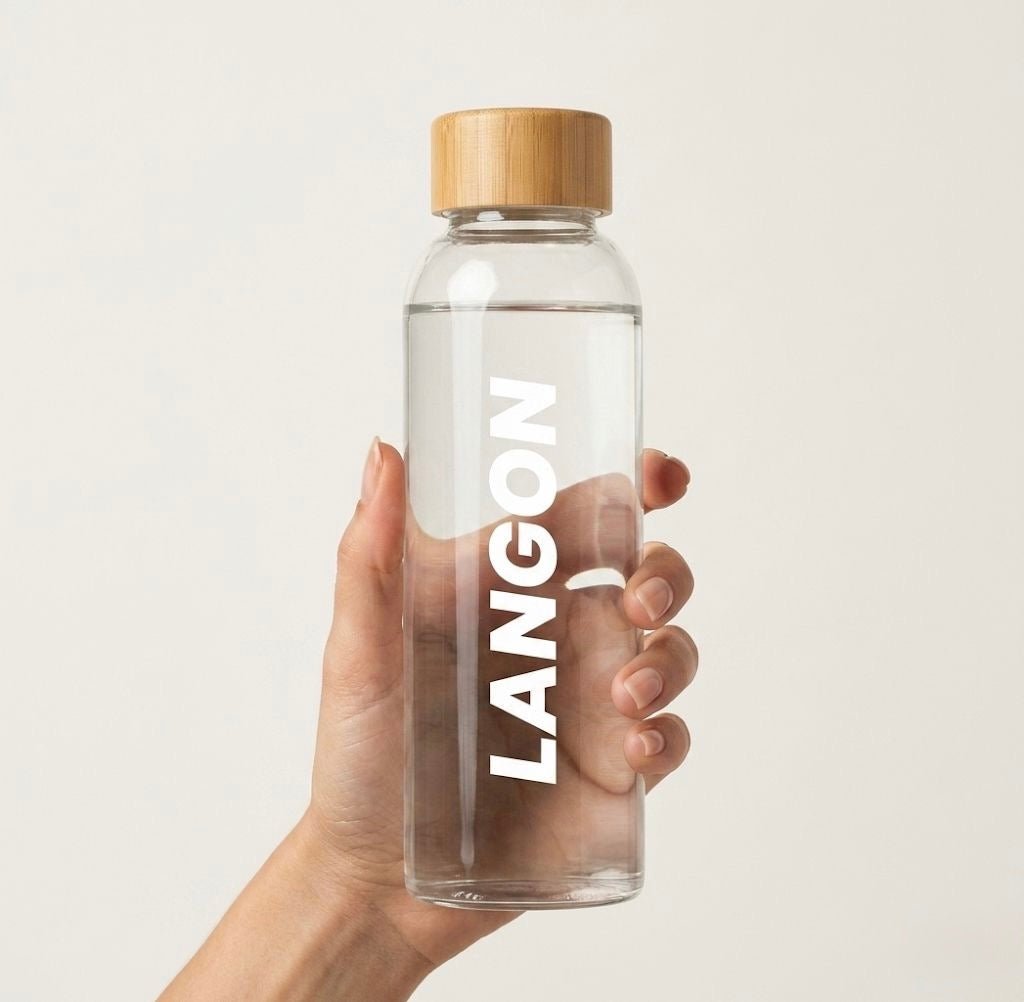 LANGON Glass bottle + Silicone sleeve
